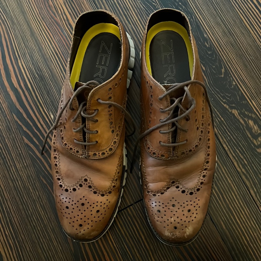 Cole Haan Zerogrand Wingtip Oxfords, Tan